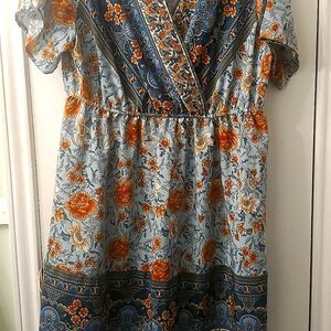 A beautiful Shein Curve 2XL Floral Dress